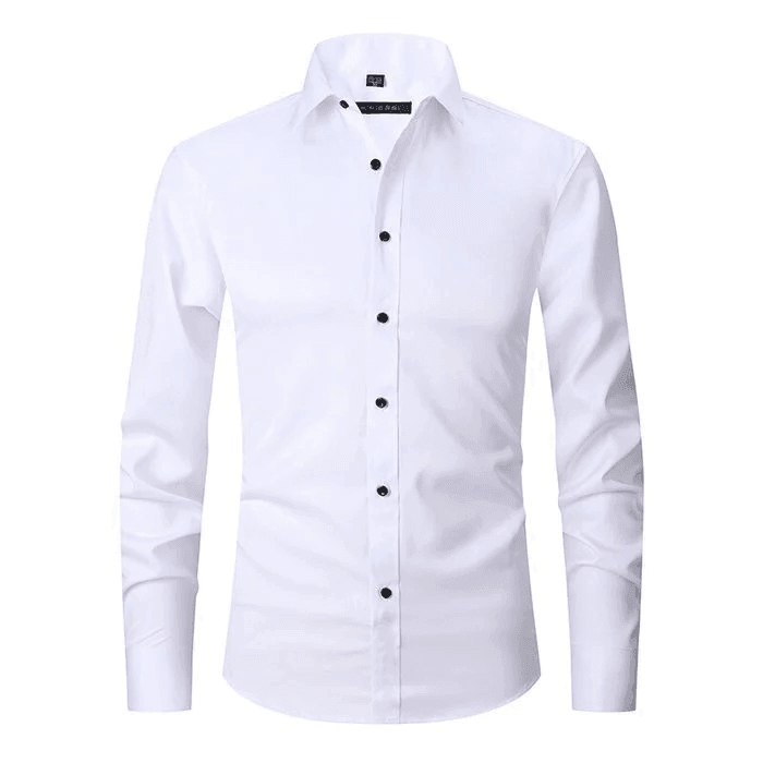 ELEGANTIEE| ElasticFit™ – Slim Shirt Anti-Crease Premium