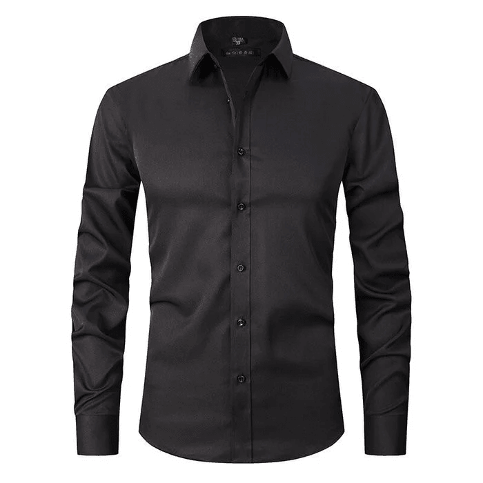 ELEGANTIEE| ElasticFit™ – Slim Shirt Anti-Crease Premium