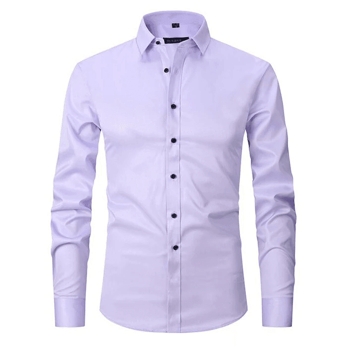 ELEGANTIEE| ElasticFit™ – Slim Shirt Anti-Crease Premium