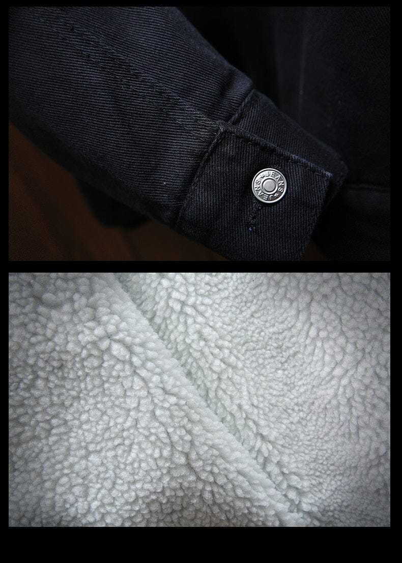 Elegantiee | WinterDenim™ – Veste en Jean Doublée Thermique