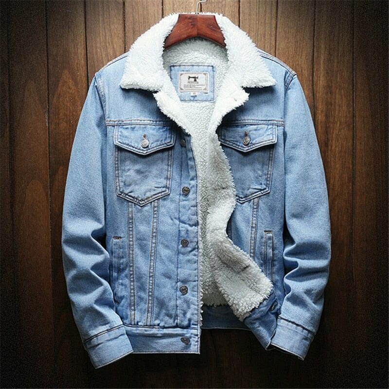 Elegantiee | WinterDenim™ – Veste en Jean Doublée Thermique