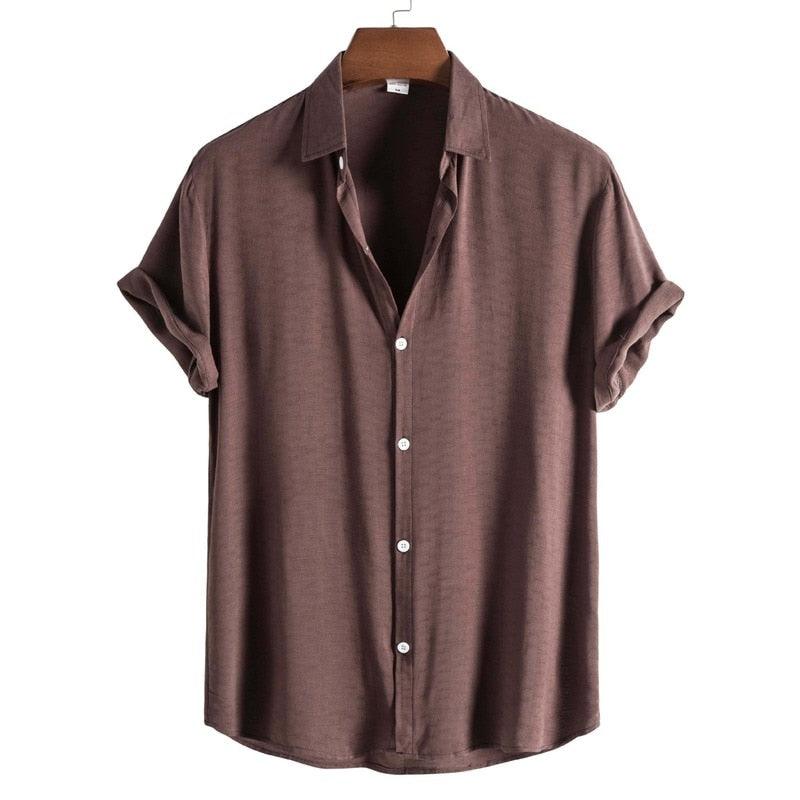 Elegantiee | FixLinen™ – Chemise à Col Ouvert Respirante