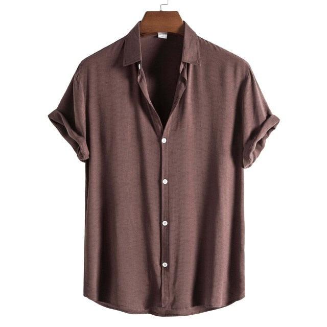 Elegantiee | FixLinen™ – Chemise à Col Ouvert Respirante