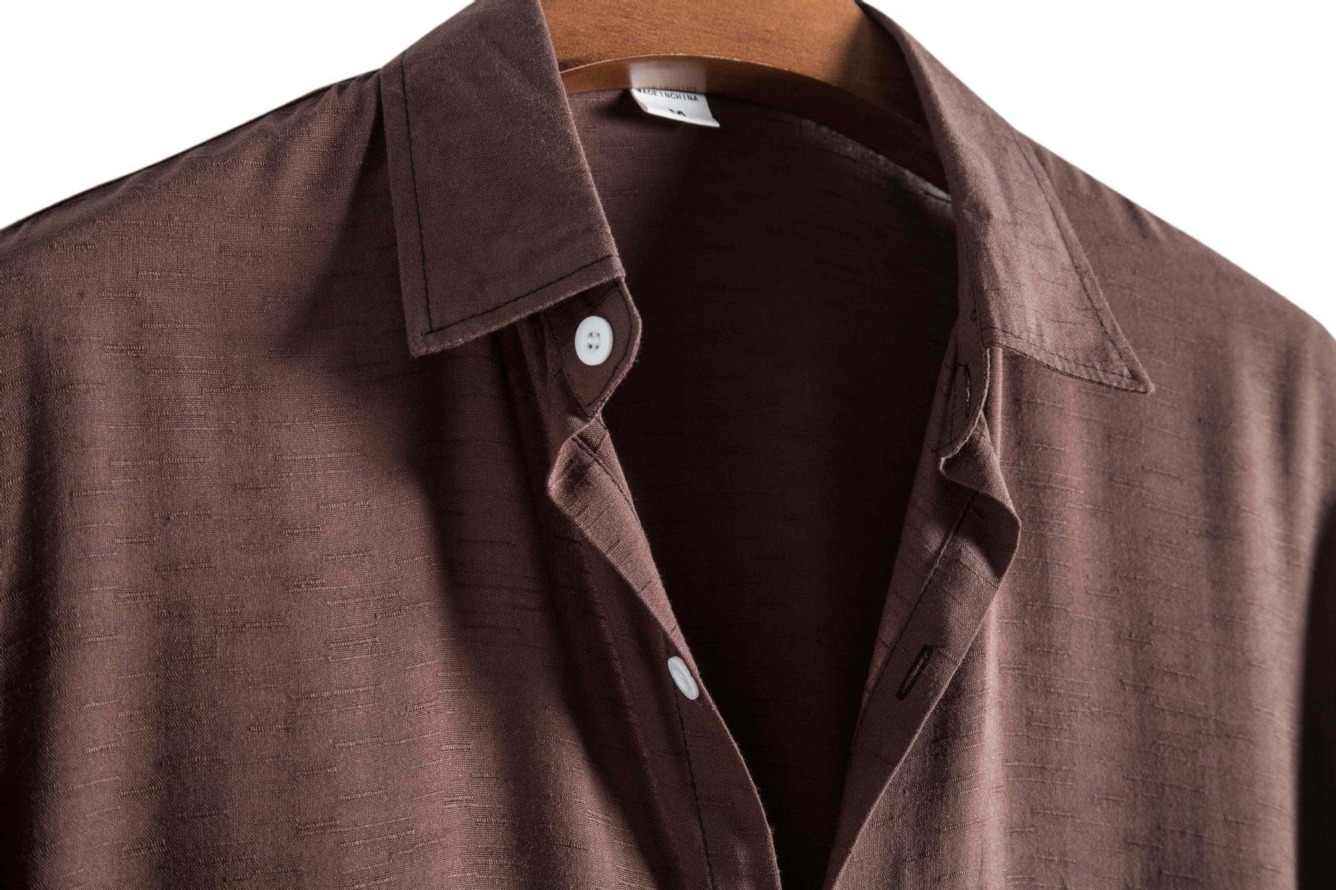 Elegantiee | FixLinen™ – Chemise à Col Ouvert Respirante