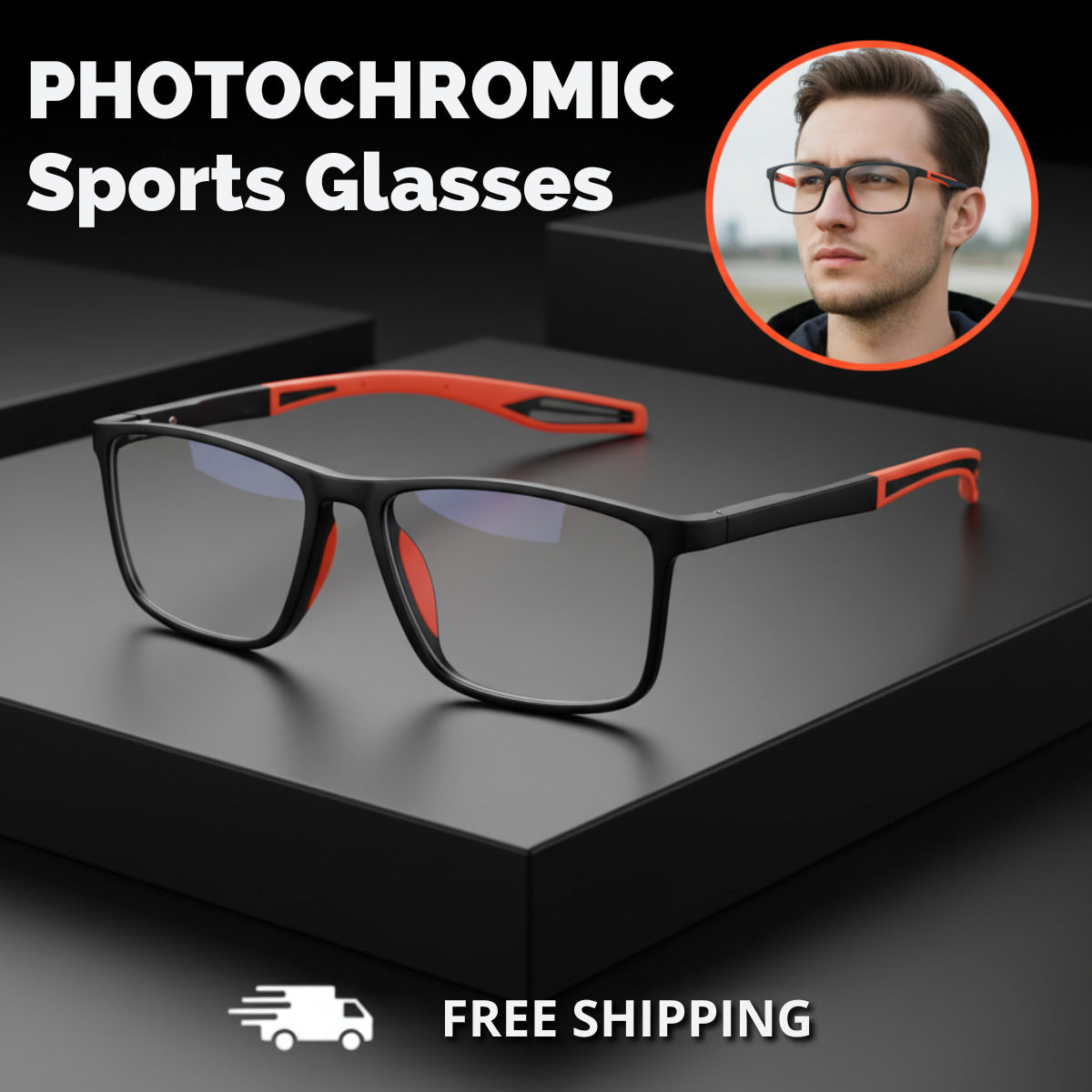 ELEGANTIEE| Photochromic sports Glasses