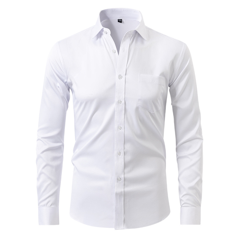 ELEGANTIEE| ElasticFit™ – Slim Shirt Anti-Crease Premium