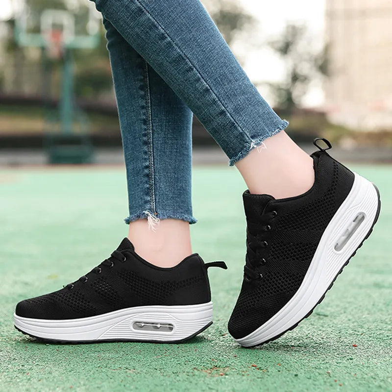 ELEGANTIEE| Orthopedic air-bubble sneakers