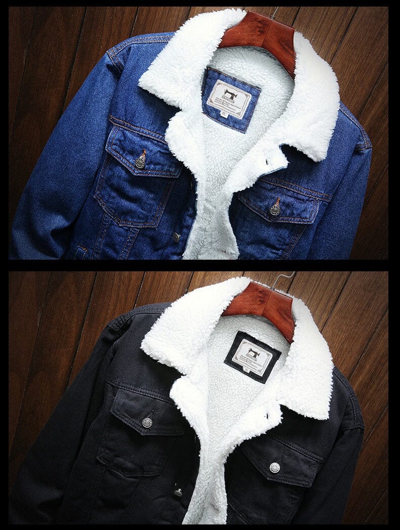 Elegantiee | WinterDenim™ – Veste en Jean Doublée Thermique