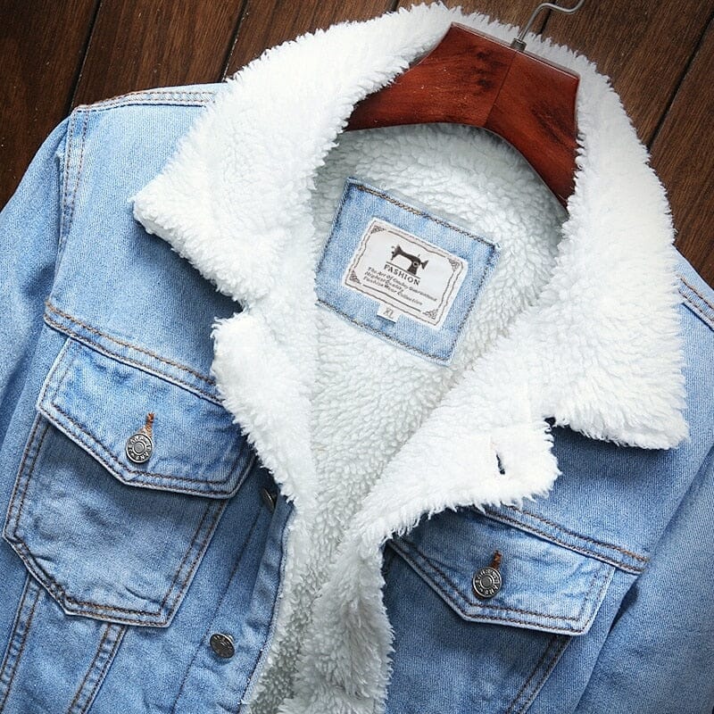 Elegantiee | WinterDenim™ – Veste en Jean Doublée Thermique