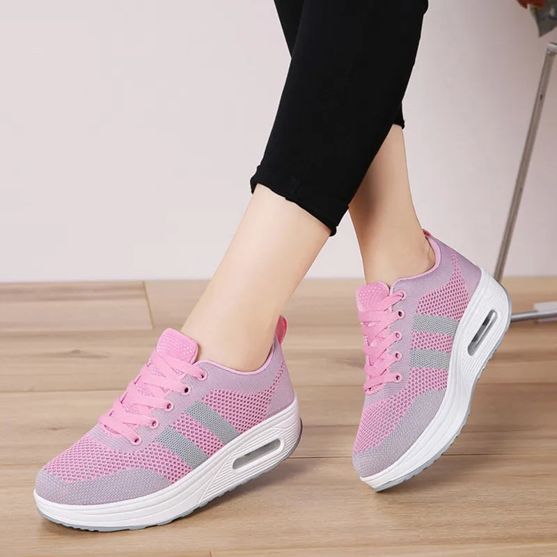ELEGANTIEE| Orthopedic air-bubble sneakers